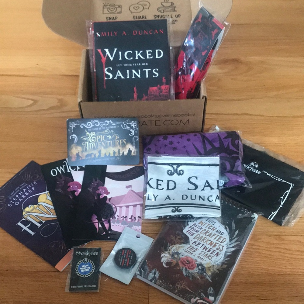 Complete Owlcrate April 2019 The Dark Side Box